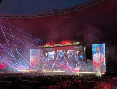 谢霆锋演唱会。陈静 摄