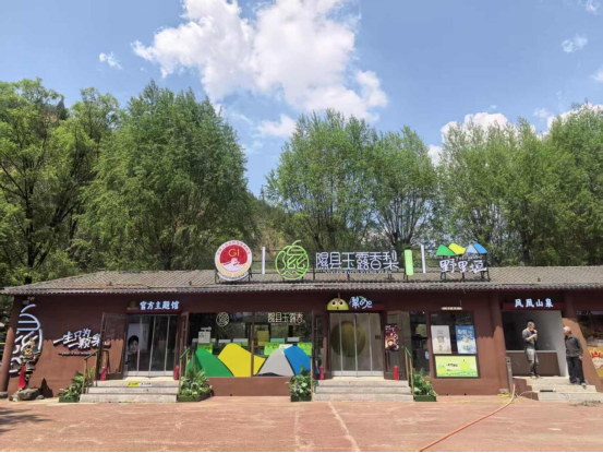 图为小西天景区“梨咖馆”
