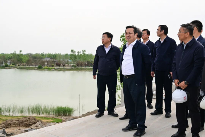 张国华调研雄安新区农业科技发展、重点项目建设运营和安全生产工作。雄安媒体中心王伟倩摄