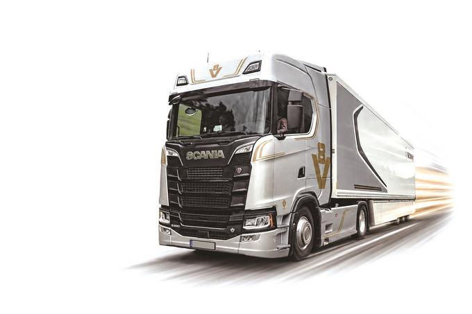 斯堪尼亚S650 V8卡车。 （视觉中国供图）