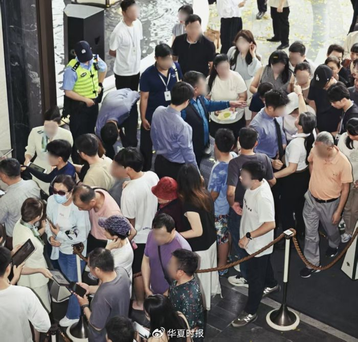 龙湖观萃苑排队看房。黄指南/摄