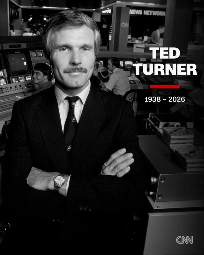 ▲美国有线电视新闻网（CNN）创办人泰德·特纳（Ted Turner）。图源：CNN