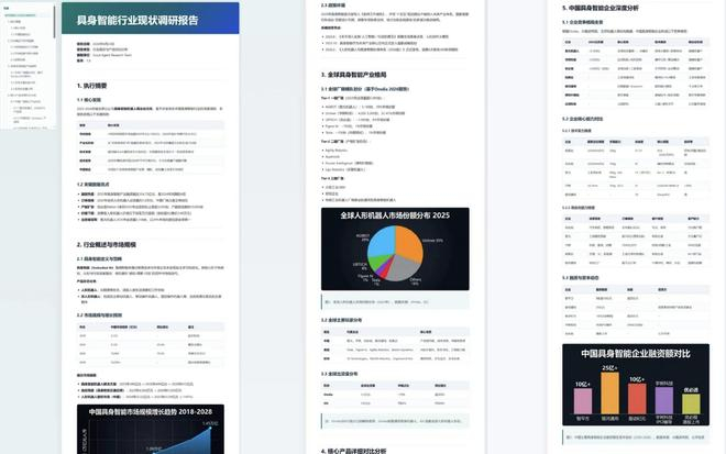 ▲SenseNova 6.7 Flash-Lite制作的调研报告（图源：商汤科技）