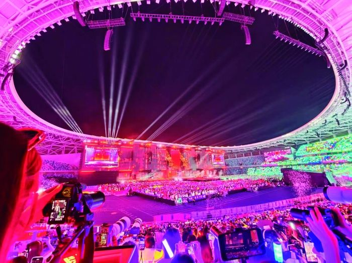 　　5月4日，时代少年团“加冠礼”演唱会广州站第三场在广州南沙大湾区文化体育中心上演