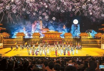 琅琊古城上演的沉浸式演艺《国士·捍山河》。琅琊古城供图