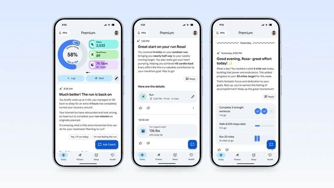 Google 在 App 内提供多种层级的  AI 健康监测服务 ｜ 图片来源：Google