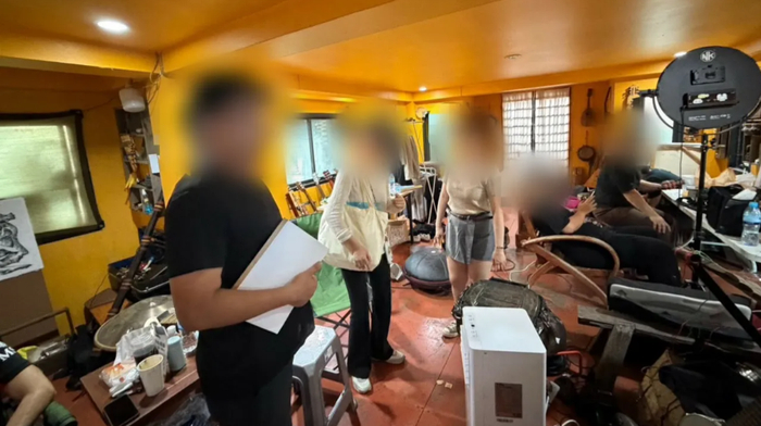 ▲警方在拍摄现场
