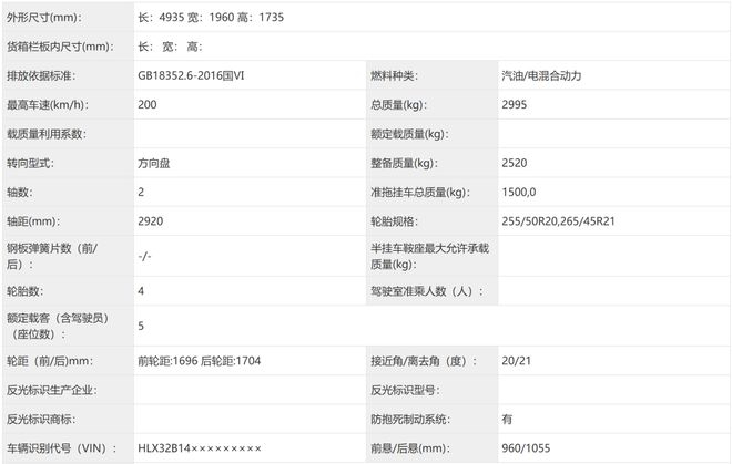 ▲新款理想L6车身尺寸等信息