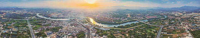 龙津溪俯瞰图（资料图片）