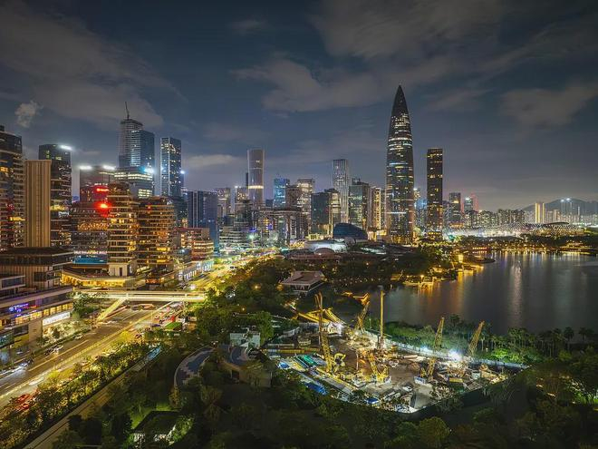 ▲深圳湾夜景。图 / 视觉中国