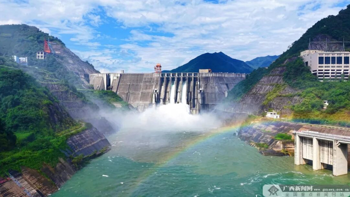 桂冠电力运维的广西龙滩水电站。广西桂冠电力股份有限公司供图
