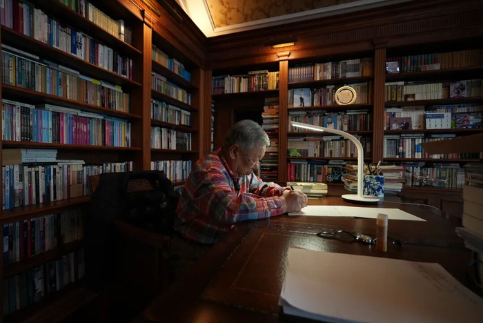 梁小民书房。孙宁伯摄