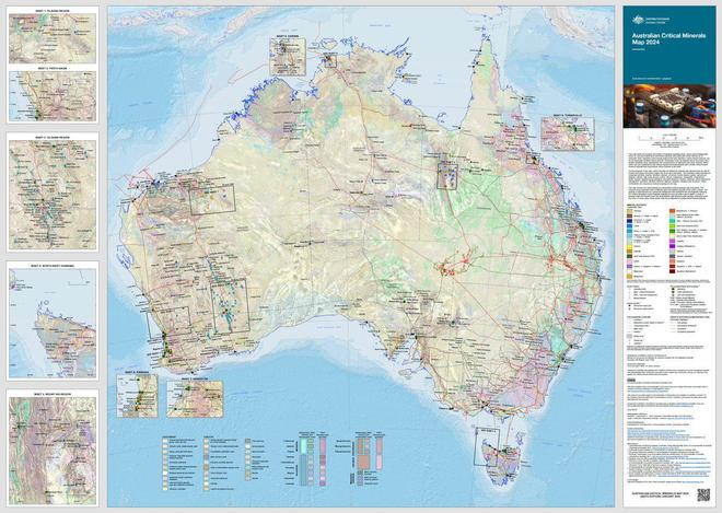图8：澳大利亚关键矿产分布图（来源：Geoscience Australia, 2024）