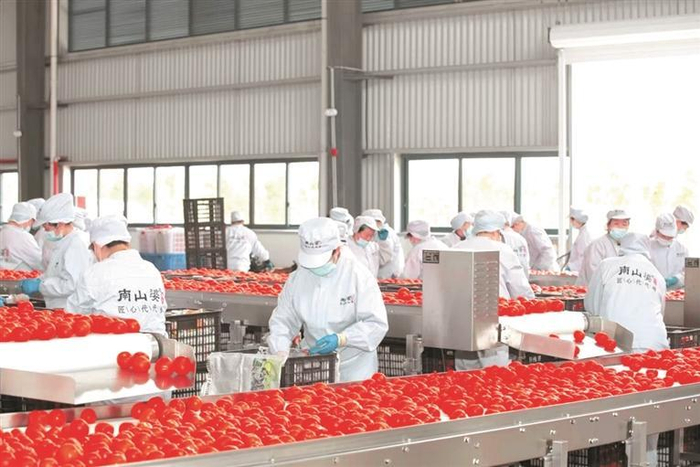 贵州南山婆食品加工有限公司生产车间。（受访企业供图）