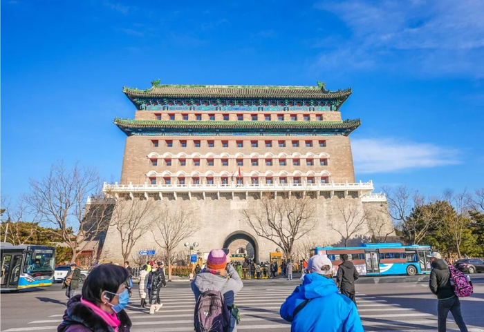 正阳门箭楼。摄：记者 