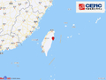 台湾花莲县海域发生4.4级地震，震源深度22千米