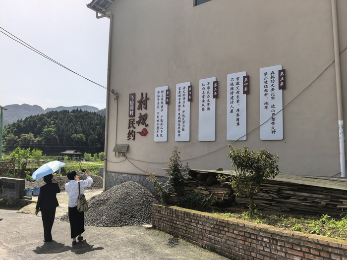 飞仙洞村村规民约。罗园 摄