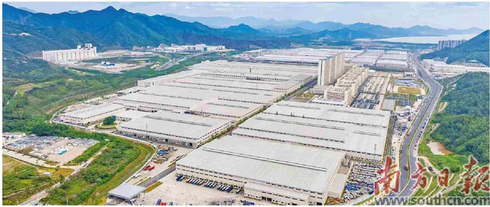 深汕特别合作区加快建设深圳新一代世界一流汽车城核心承载区。图为深汕比亚迪汽车工业园二期。