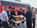 江西省永修县市场监管局快检室搬进校园食材配送企业