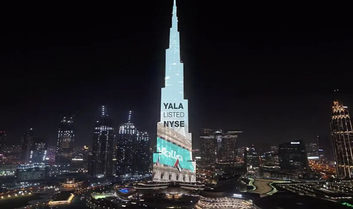 图 | Yalla赴美上市,哈利法塔被点亮