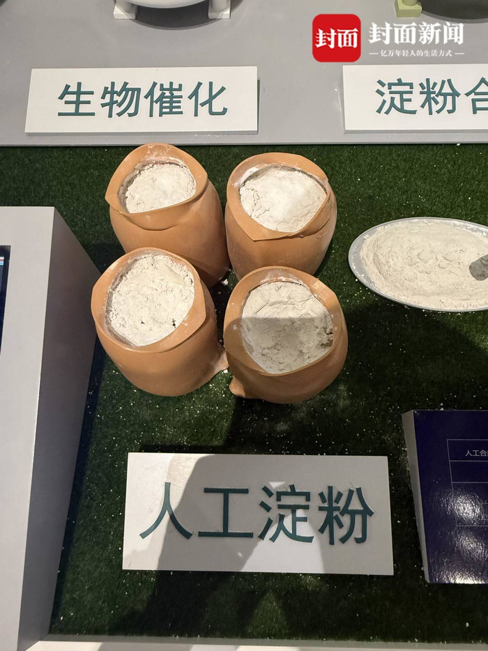 由二氧化碳合成的人工淀粉。封面新闻记者 代睿 摄