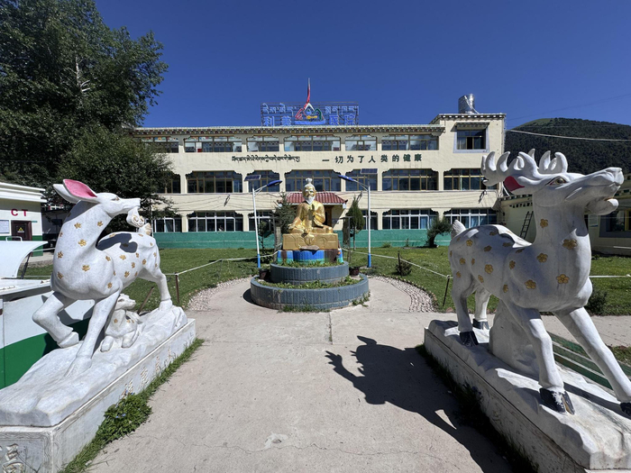 图为类乌齐县利美藏医院。