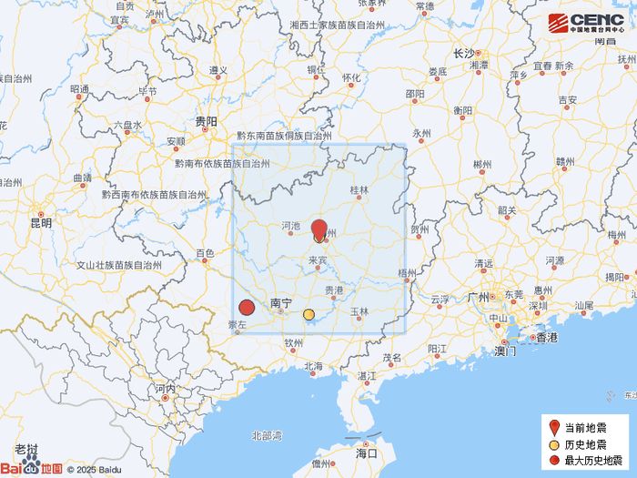 历史地震分布图。