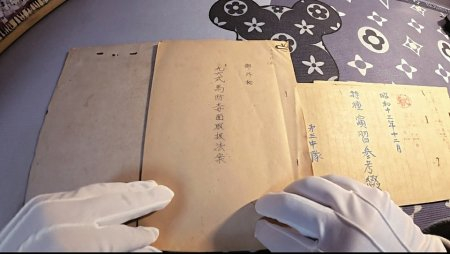 三名中学生此次捐赠的部分史料。受访者供图