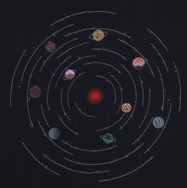 苏绣作品《星空》
