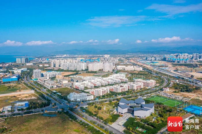 俯瞰三亚崖州湾科技城高新区。图源：三亚崖州湾科技城高新区