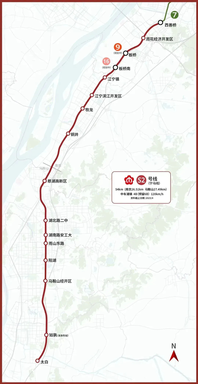 宁马城际线路示意图