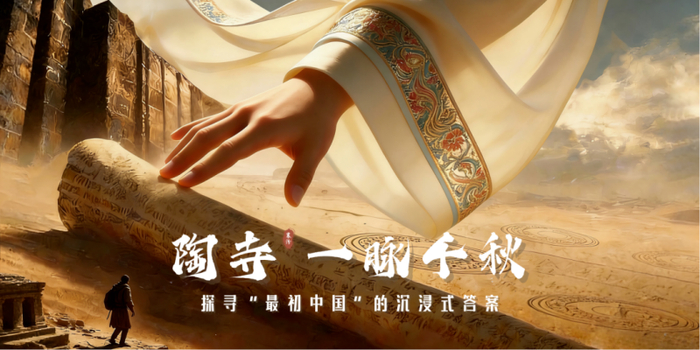 图为《陶寺·一脉千秋》XR沉浸式体验项目画面。来源：掌上微襄汾