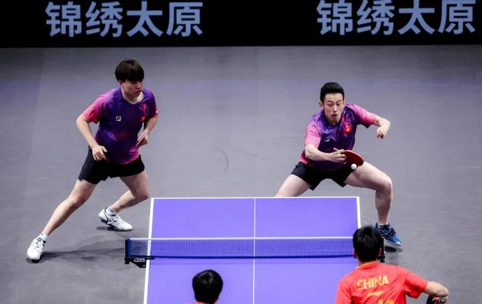 图为WTT常规挑战赛太原站现场。