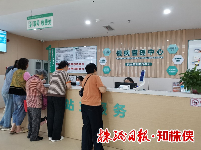 泰山街道社区卫生服务中心慢病管理中心。记者/董介 摄