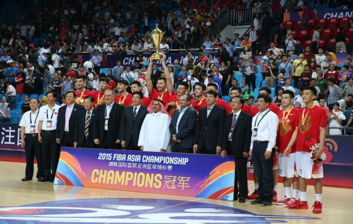 2015年，中国男篮曾在长沙登顶亚洲。图片来源：体坛传媒