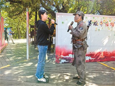 狼牙山景区五一假期“跨时空对话”活动 供图/狼牙山景区