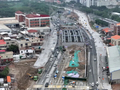 市区新旧普贤路交叉口：快速路上“最后的红灯”即将打通！