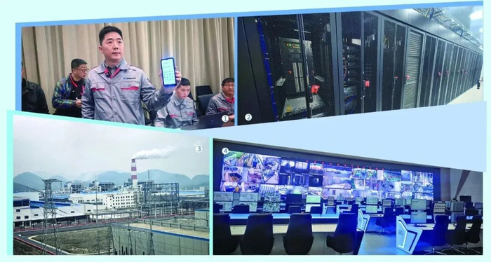 图①瓮福江山生产技术部工作人员测试网络速率