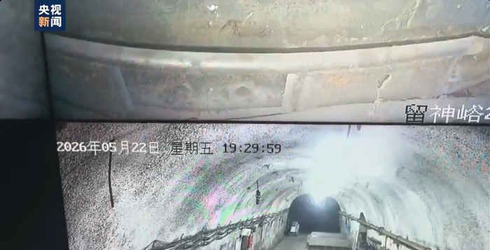 ▲留神峪煤矿内部画面 央视报道截图