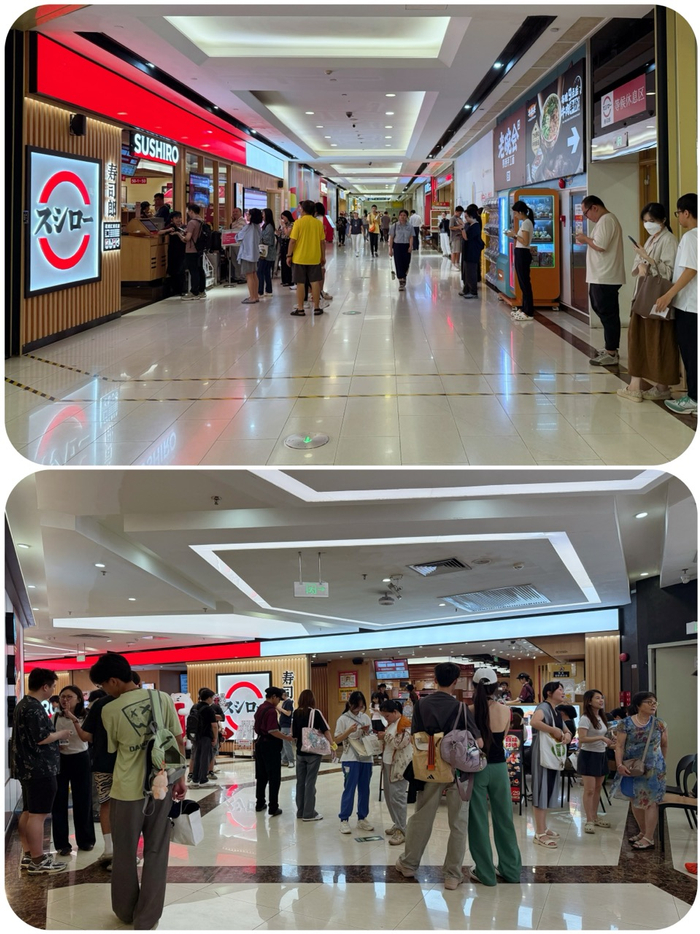 寿司郎广州花城汇南区店（上）、正佳广场店（下） 《消费者报道》记者 摄