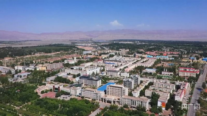 俯瞰柯坪县 （央广网发 柯坪县融媒体中心供图）