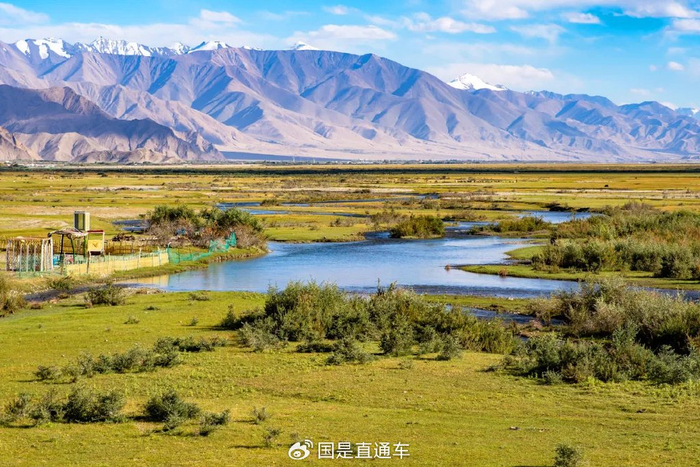 帕米尔高原阿拉尔国家湿地公园鸟瞰图。杜晓斌 摄