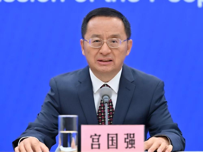 ▲国家卫生健康委食品司副司长宫国强
