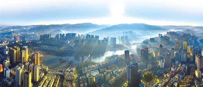盘州城区。（盘州市融媒体中心供图）