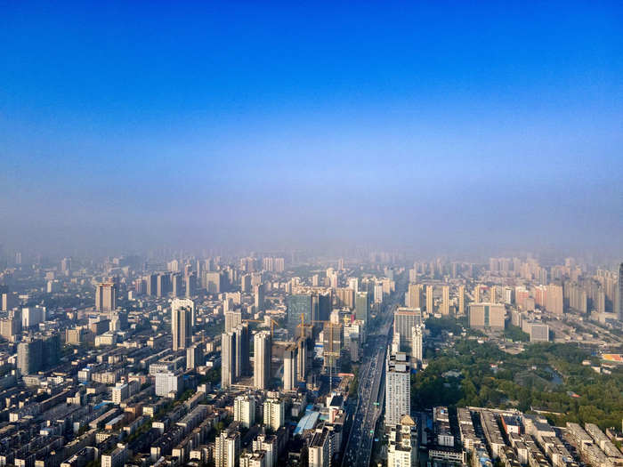 郑州市区局部。白周峰 摄影