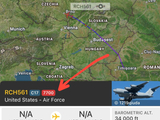 外媒：美空军一架C-17运输机在欧洲上空发出紧急代码7700，随后在德国降落