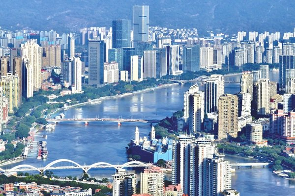 福建省福州市闽江两岸城市景观 王东明 摄