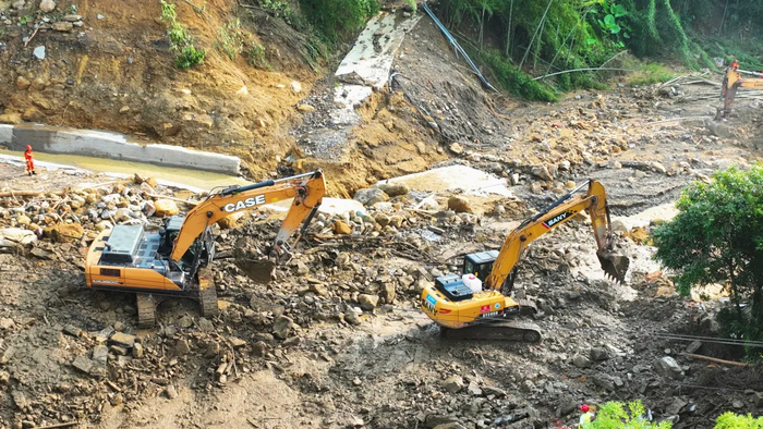 ​救援现场。图片来源：永川发布