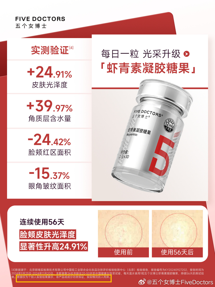 图源：五个女博士微博