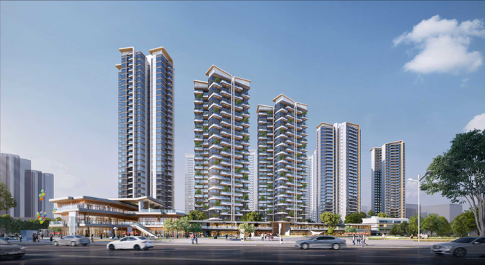 坡头首个第四代住宅项目中铁·西派澜廷效果图。受访者供图